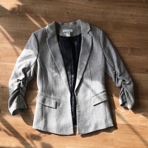 H&M blazer with ruched sleeves